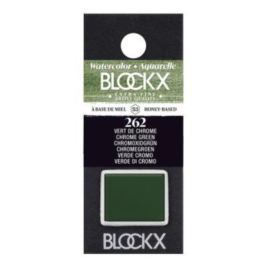 BLOCKX Watercolour Half Pan S3 262 Chrome Green