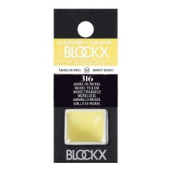 BLOCKX Watercolour Half Pan S3 316 Nickel Yellow BLOCKX Watercolour Half Pan S3 316 Nickel Yellow