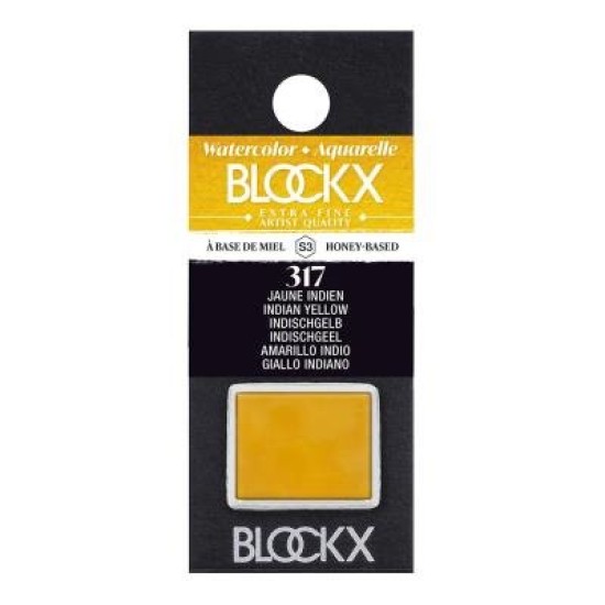 BLOCKX Watercolour Half Pan S3 317 Indian Yellow