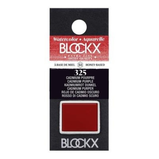 BLOCKX Watercolour Half Pan S3 325 Cadmium Purple