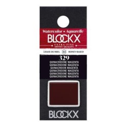 BLOCKX Watercolour Half Pan S3 329 Quinacridone Magenta