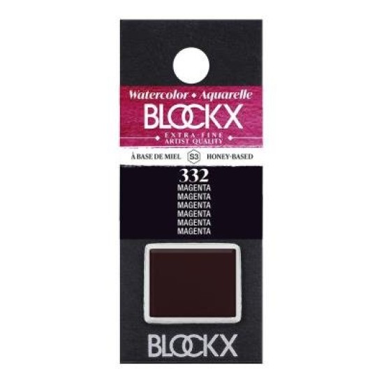 BLOCKX Watercolour Half Pan S3 332 Magenta