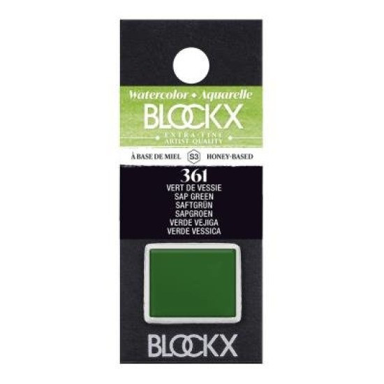 BLOCKX Watercolour Half Pan S3 361 Sap Green