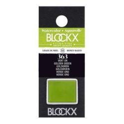 BLOCKX Watercolour Half Pan S3 363 Golden Green