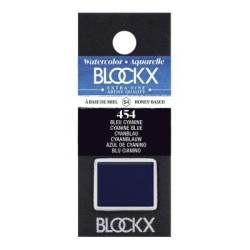 BLOCKX Watercolour Half Pan S4 454 Cyanine Blue