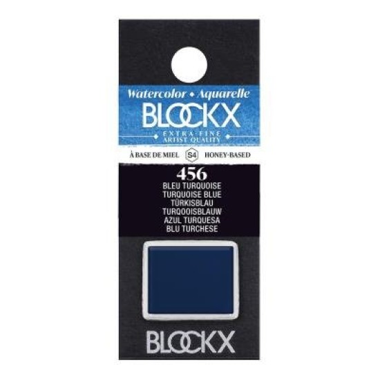 BLOCKX Watercolour Half Pan S4 456 Turquoise Blue