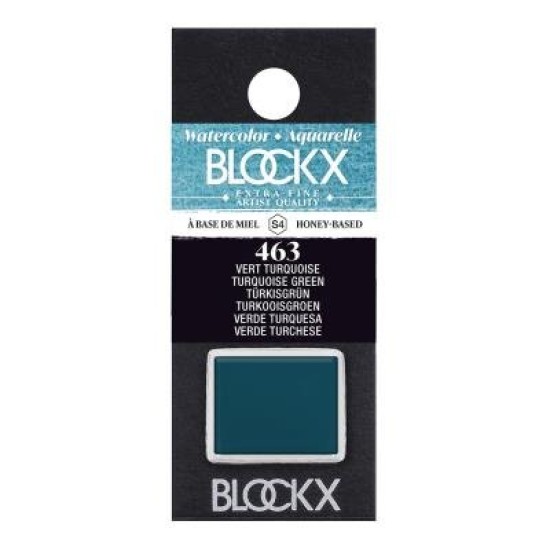 BLOCKX Watercolour Half Pan S4 463 Turquoise Green