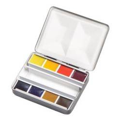 BLOCKX Watercolour Half Pan Bijou Box 8 Set BLOCKX Watercolour Half Pan Bijou Box 8 Set