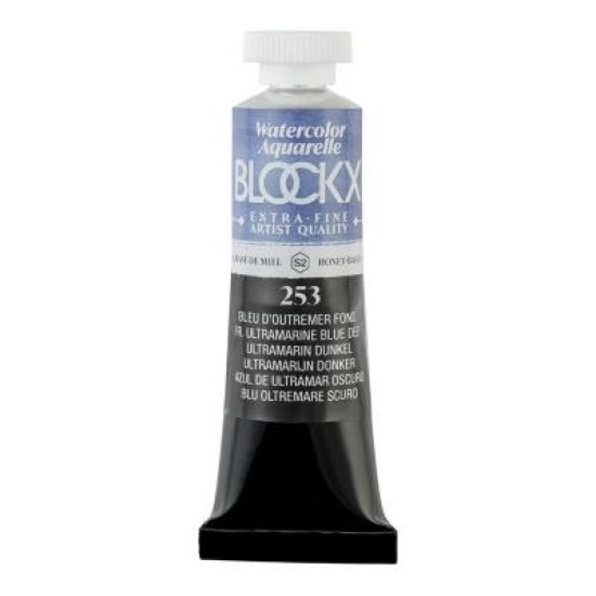 BLOCKX Watercolour Tube 15ml S2 253 Deep Ultramarine Blue