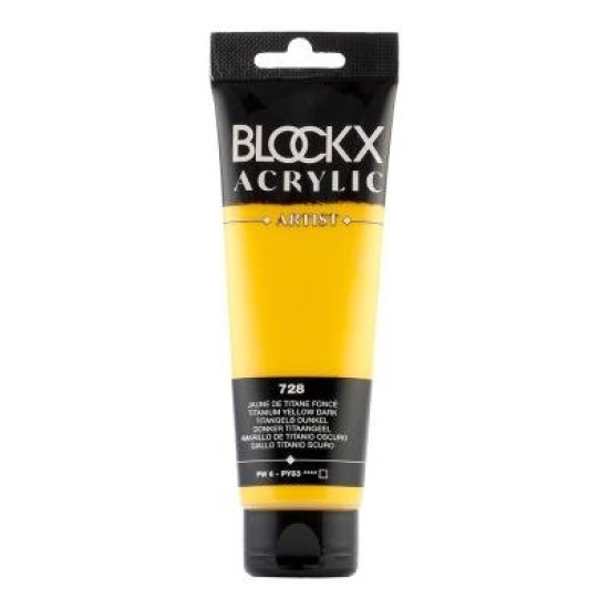 BLOCKX Acrylic Tube Metallic Gold 120ml