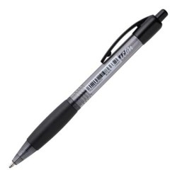 Okin Ballpoint Retractable Pen with Grip Black Okin Ballpoint Retractable Pen with Grip Black