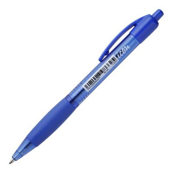 Okin Ballpoint Retractable Pen with Grip Blue