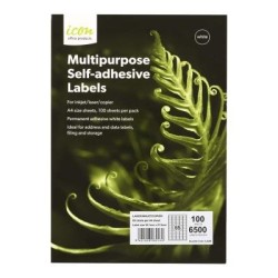 Okin Multipurpose Labels 65 Per Sheet 38.1x21.2mm, Pack of 100 Okin Multipurpose Labels 65 Per Sheet 38.1x21.2mm, Pack of 100