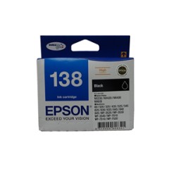 138 high capacity black ink cartridge workforce 840 633 630 625 525 60 325 320 nx420