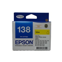 138 high capacity yellow ink cartridge workforce 840 633 630 625 525 60 325 320 nx420