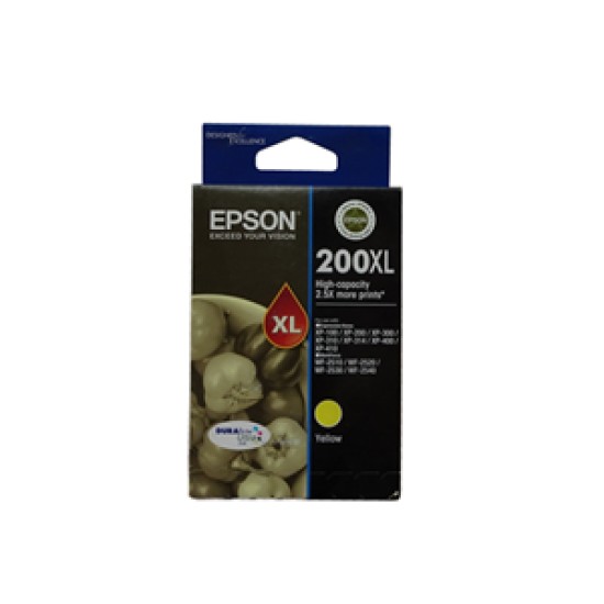 epson 200xl capacity yellow ink cartridge for wf-2510/2530/2540 and xp-100/200/310/410