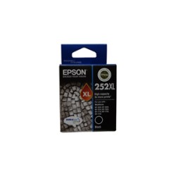 epson 252xl high capacity durabrite ultra black ink cartridge for wf-7610/7620