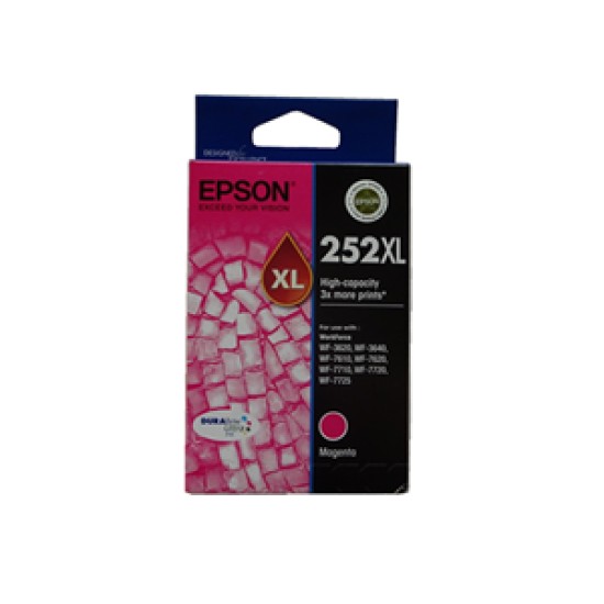 epson 252xl high capacity?? durabrite ultra magenta ink cartridge for wf-7610/7620