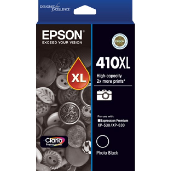 Epson 410 HY Ph Blk Ink Cart