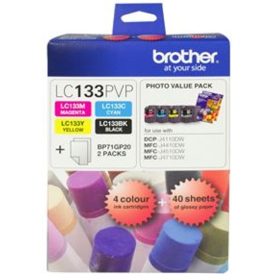 Brother lc133pvp photo value pack