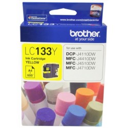 Brother ink cartridge lc133y yellow inkjet 600 pages high yield