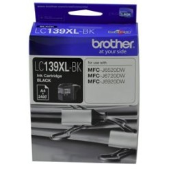 Brother ink cartridge lc139xlbk black inkjet 2400 pages high yield