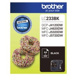 Brother ink cartridge lc233bk black inkjet 500 pages