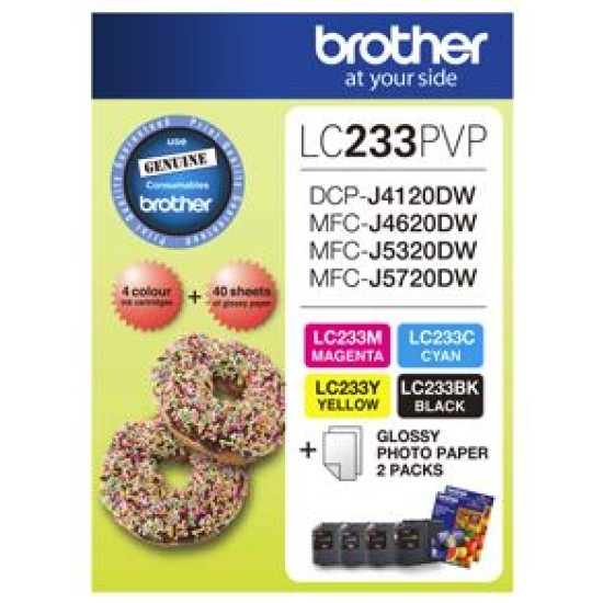 Brother lc233pvp photo value pack