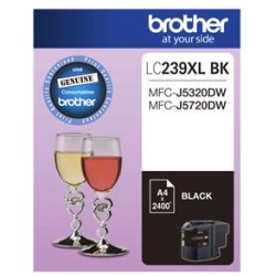 Brother ink cartridge lc239xlbk black inkjet 2400 pages super high yield