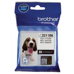 BROTHER INK LC3311 BK BLACK