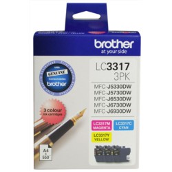 Brother LC3317 CMY Colour Pack