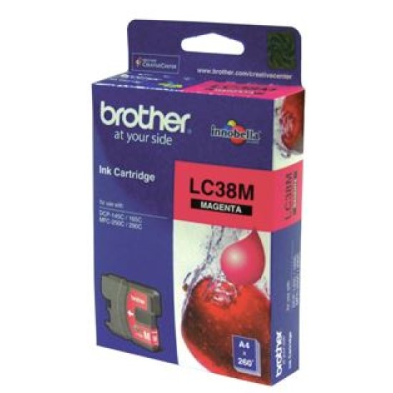 Brother lc38m ink cartridge magenta