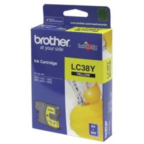 Brother ink cartridge lc38y yellow