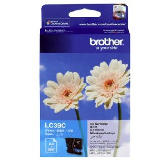 Brother lc39c ink cartridge cyan