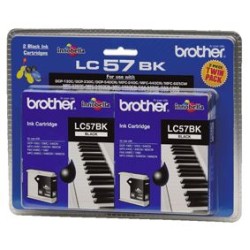 Brother LC57 Black Twin Pack