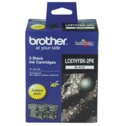 Brother LC67 Black Twin Pack