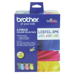Brother LC67 CMY Colour Pack