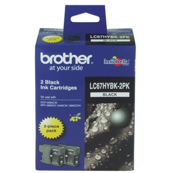 Brother LC67 Black HY Twin Pk