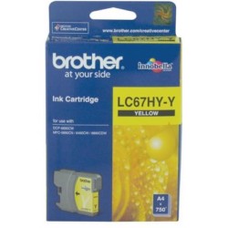Brother LC67 Yell HY Ink Cart