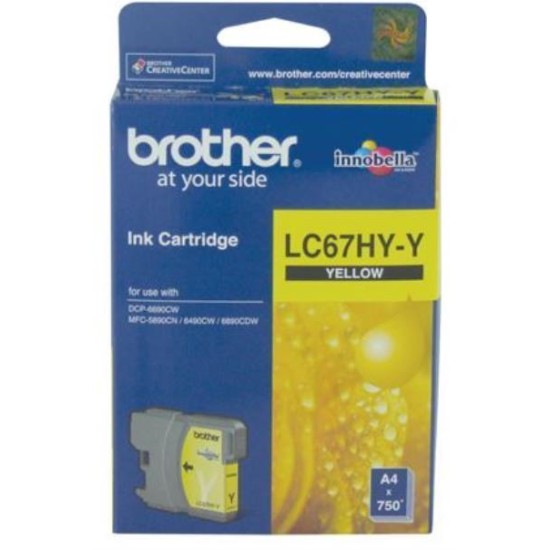 Brother LC67 Yell HY Ink Cart