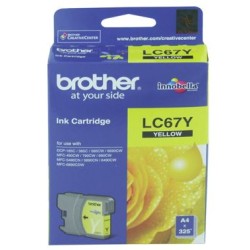 Brother lc67y ink cartridge yellow
