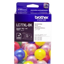 Brother ink cartridge lc77xlbk black inkjet 2400 pages high capacity
