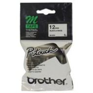 BROTHER TAPE PTOUCH MK231 12MM BLACK ON WHITE