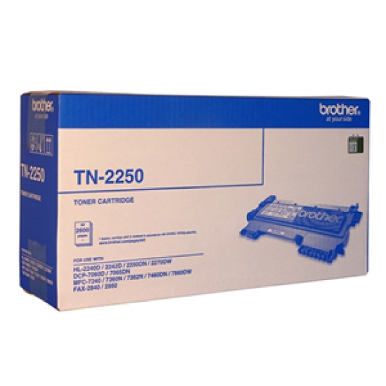 Brother toner tn2250 black (2600 pages)
