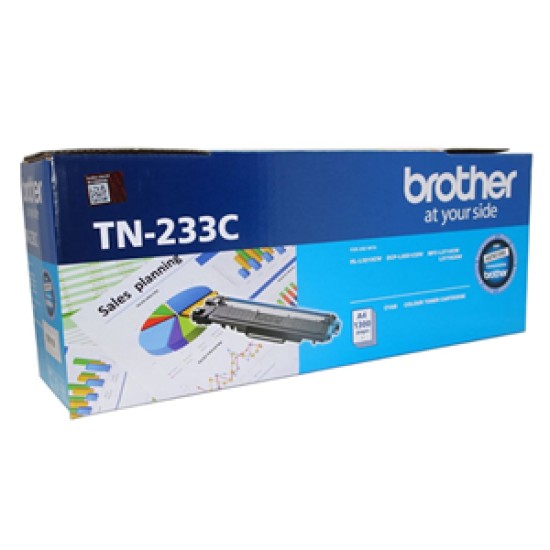Brother TN233C Colour Laser Toner - Cyan