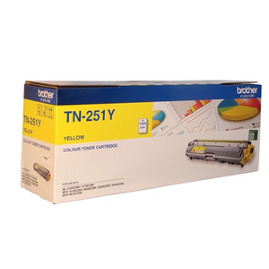 Brother toner tn251y yellow(1400 pages)