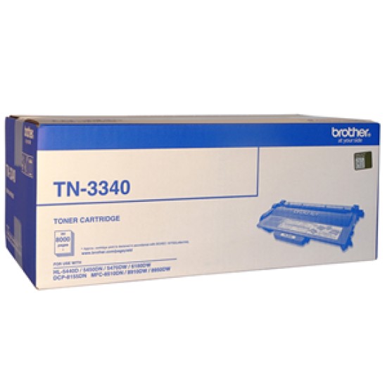 Brother toner tn3340 black (8000 pages)