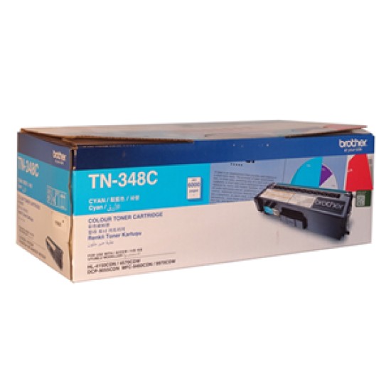 Brother toner tn348c cyan (6000 pages)