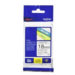 BROTHER TAPE PTOUCH TZE241 18MM BLACK ON WHITE 8M