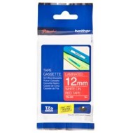 Brother P-Touch Labelling Tape Laminating TZe-435 12mm x 8m White On Red